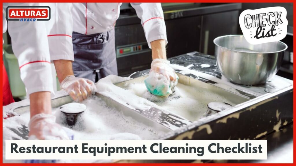 Restaurant Equipment Cleaning Checklist