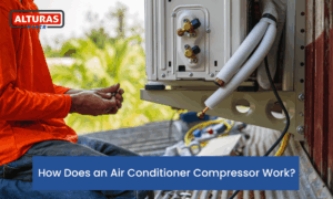How does an air conditioner compressor work